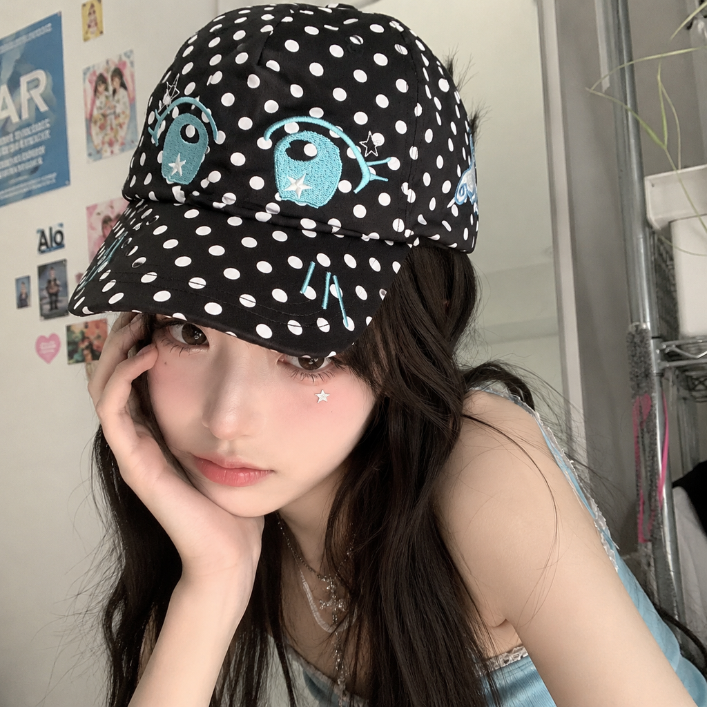TAAK-polkadot cute cap