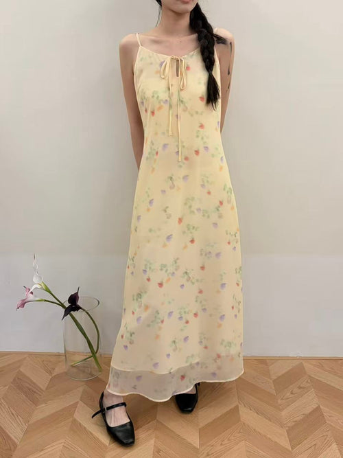 Tao‘s - Pastel Floral Maxi Slip Dress