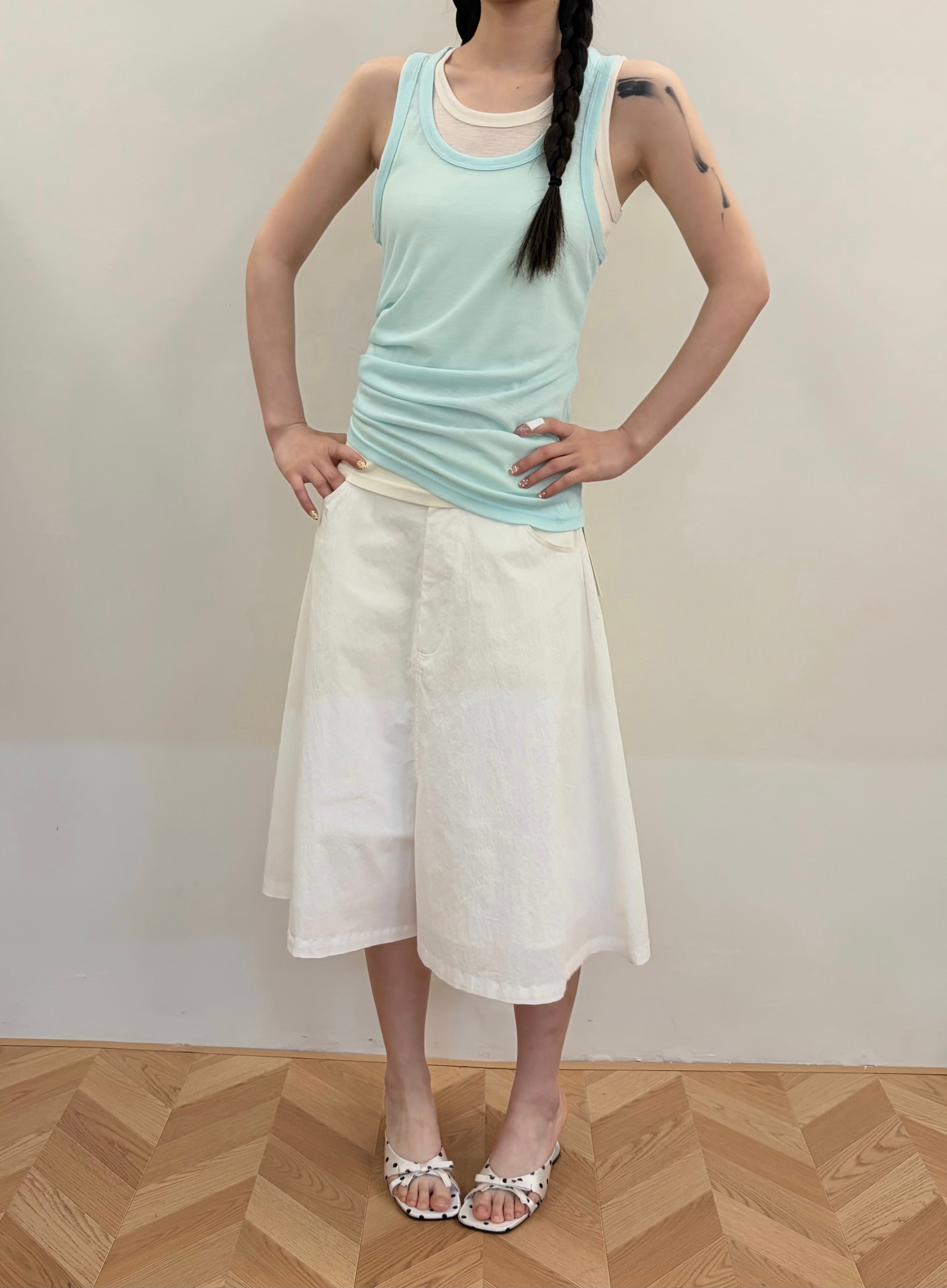 Tao‘s-Comfort Wide-Leg Culotte Pants | Relaxed Skirt-Pants- Two colors