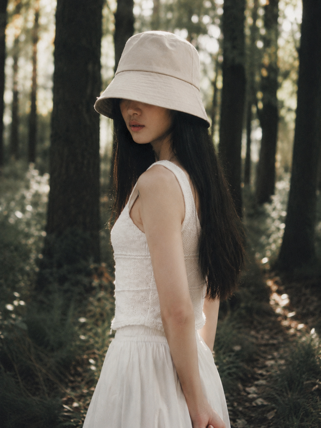 Tao‘s Soft Knit Button-Front Tank in Ivory